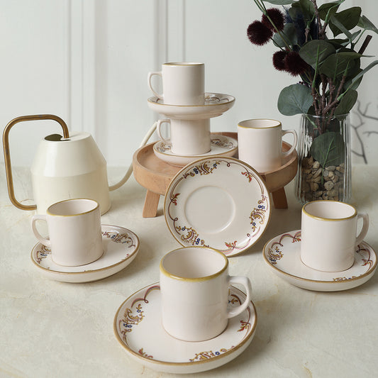 Bronze Bloom Nordic Coffee 6 Person Set
