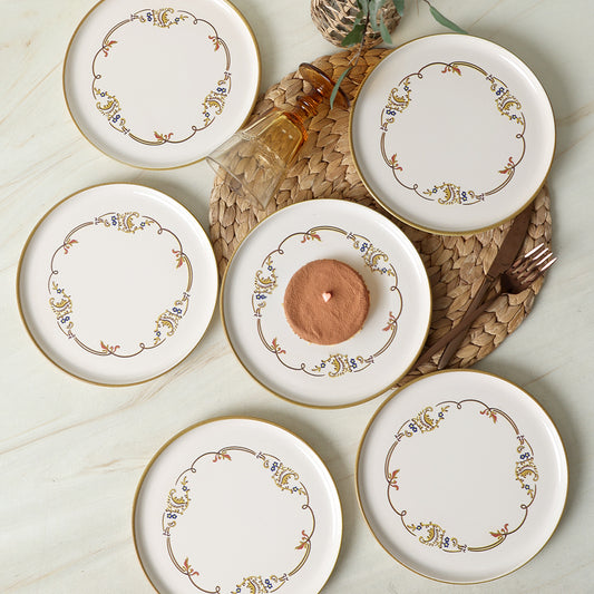 Bronze Bloom Nordic Cake Plate 22 Cm 6 Pieces