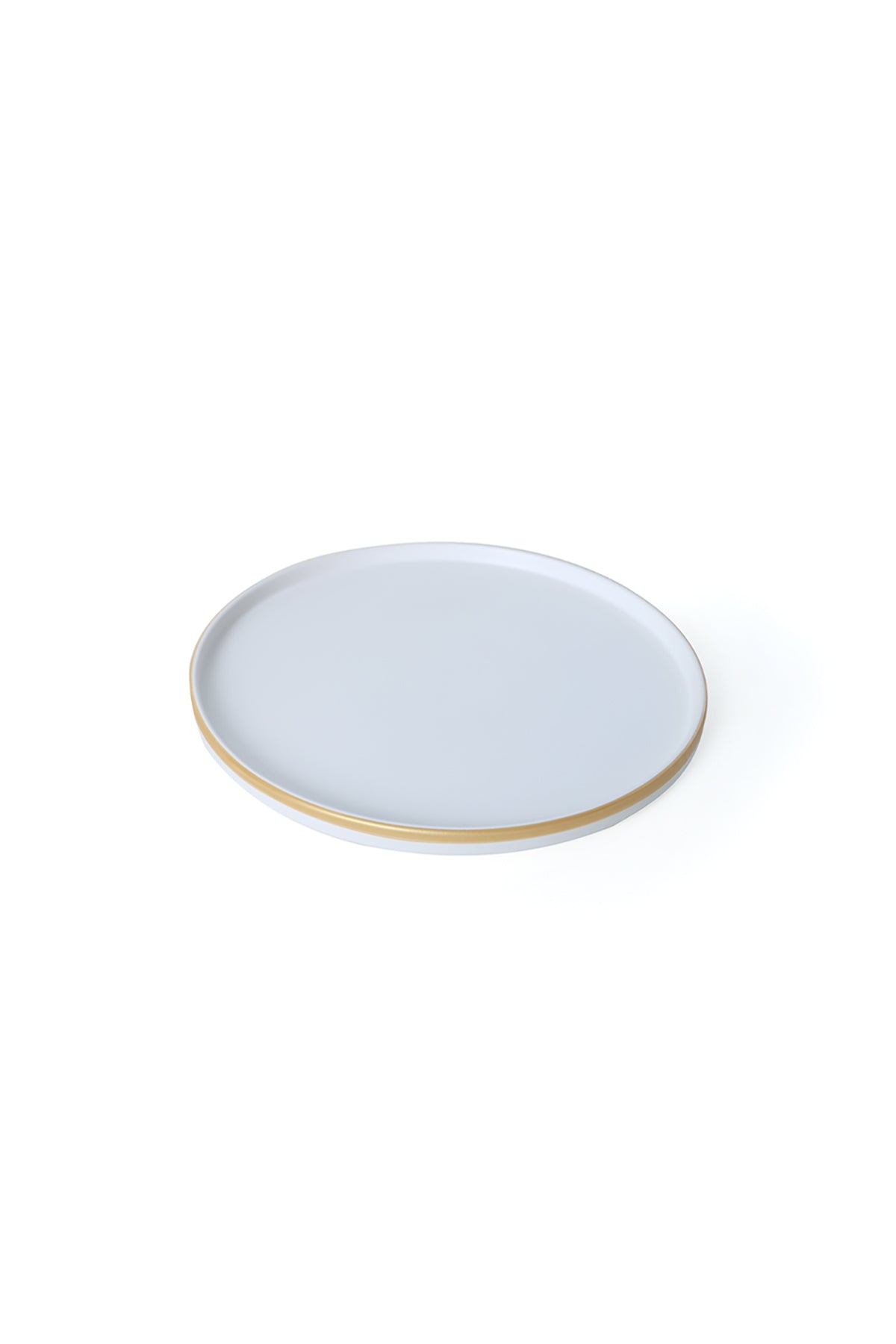 Matte White Gold Mesh Stackable Cake Plate 21 cm 4 Pieces