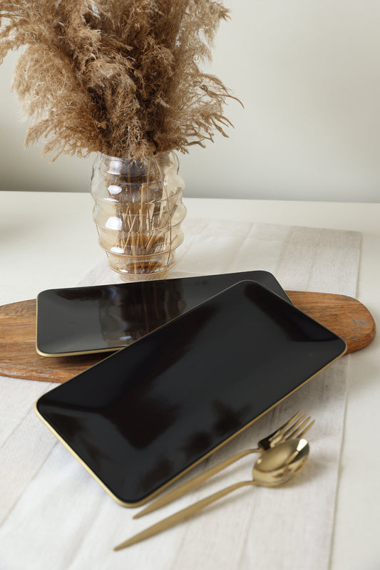 Black Gold Aegean Siera Boat Plate