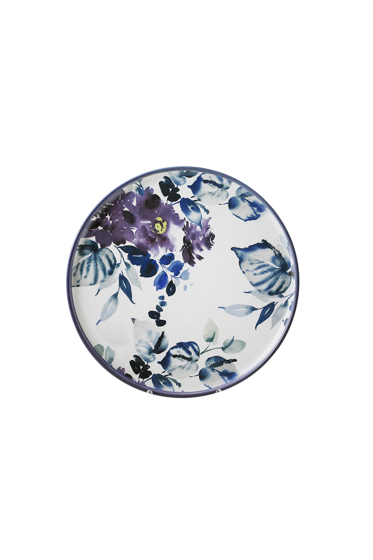 Purple Flower 6-Piece Dinner Set for 2 People