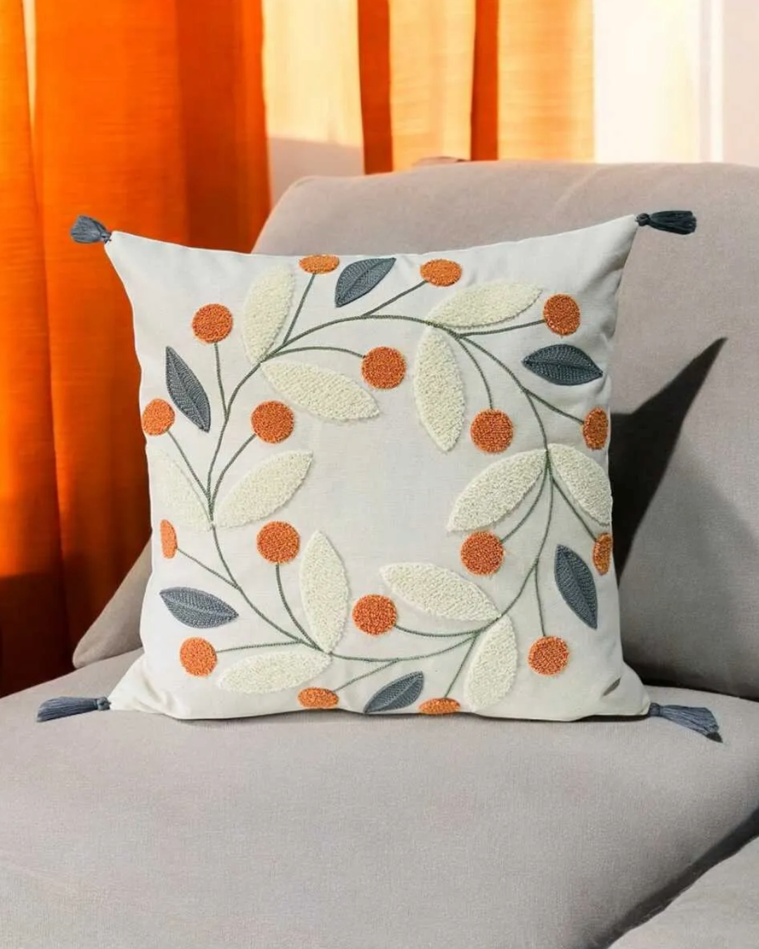 2 Piece Punch Pillow Cover 100% Cotton