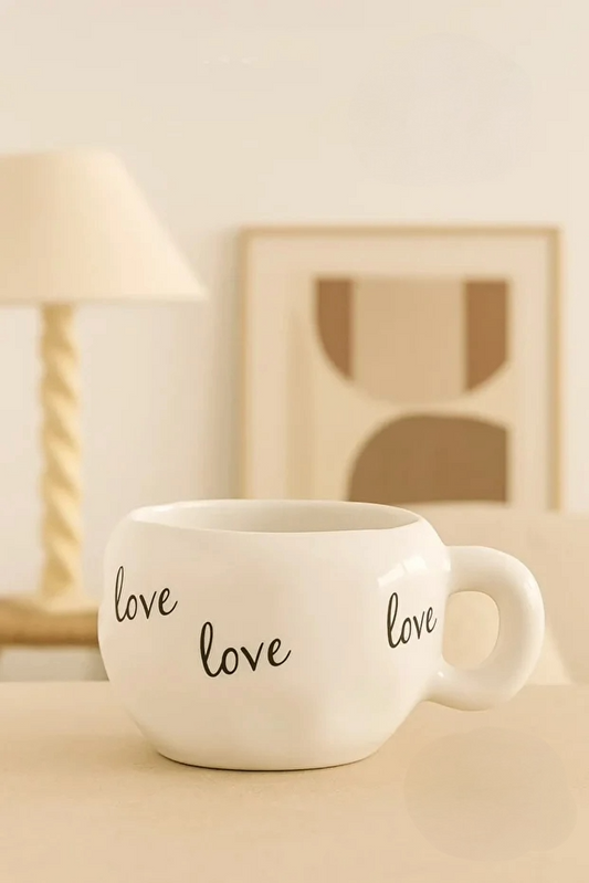 Handmade Ceramic Love Mug / Cup
