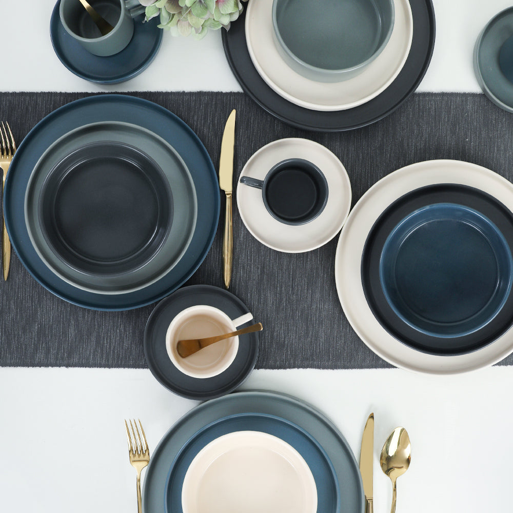 River Stackable Dinner/Breakfast Set 20 Pieces for 4 People