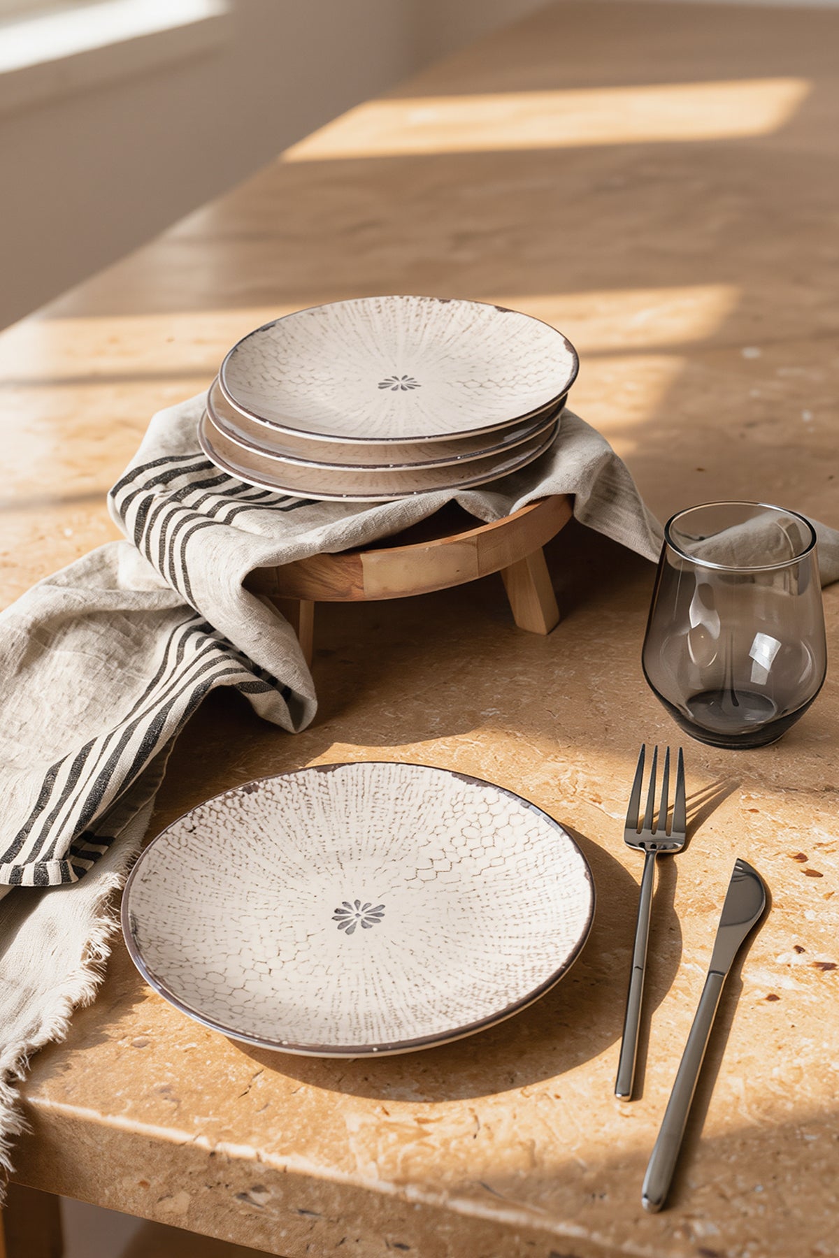 Forest Line Deep Plate 20 cm 4 Pieces