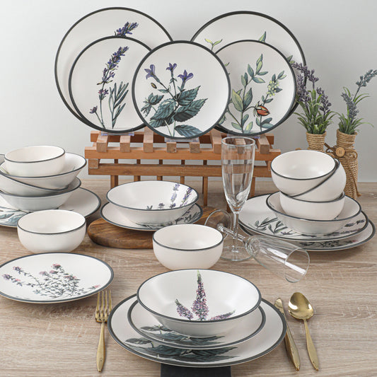 Flower Garden Dinner Set 24 Pieces 6 Person