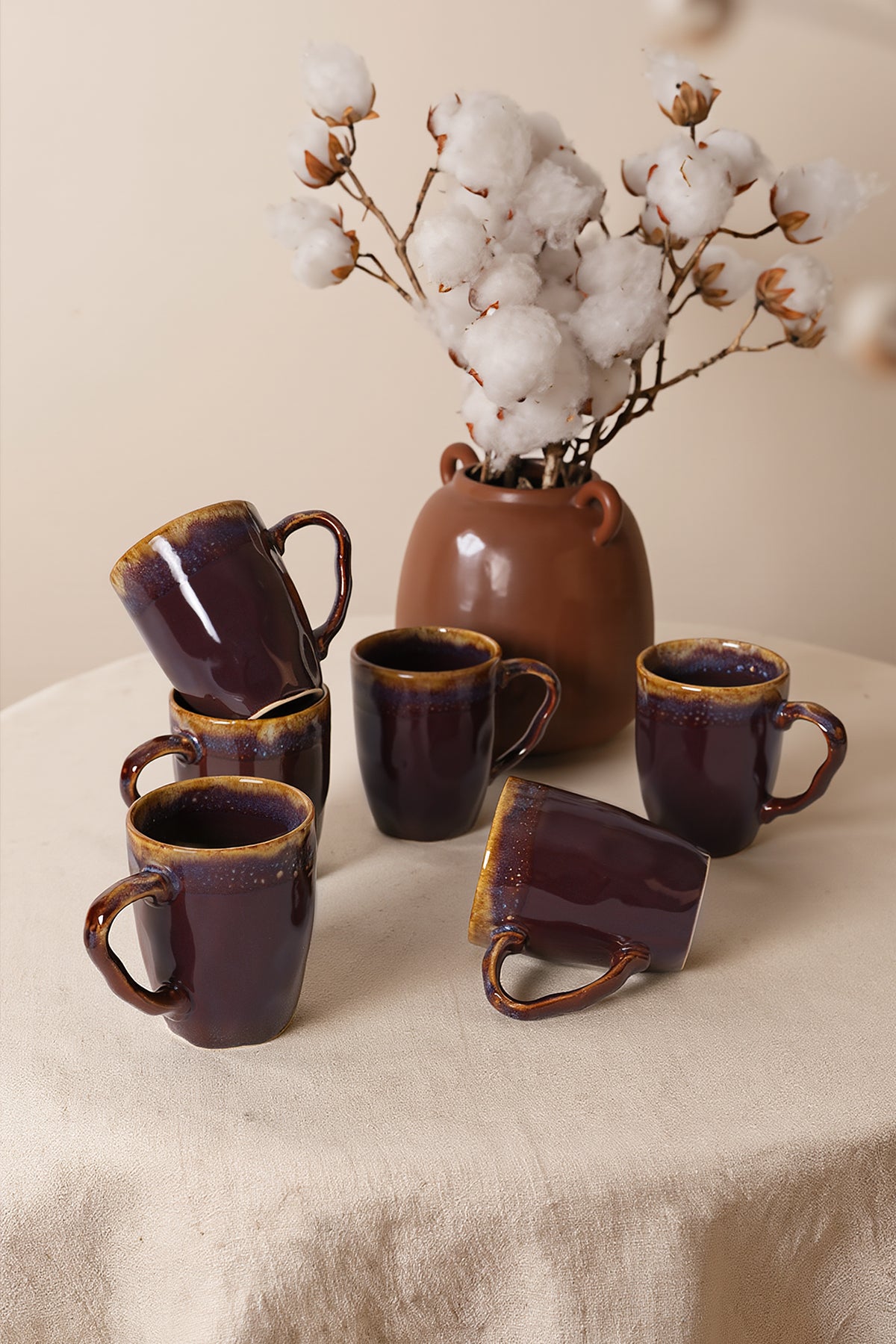 Shizen Plum Organic Mug 10 cm 6 Pieces