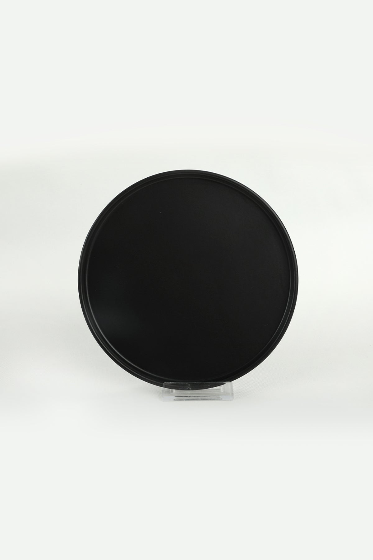 Matte Black Stackable Cake Plate, 21 cm, 4 Pieces