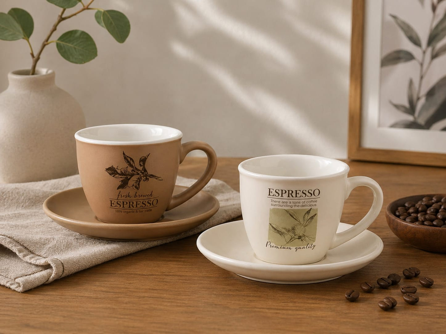 Art 2-Person Espresso Cup Set