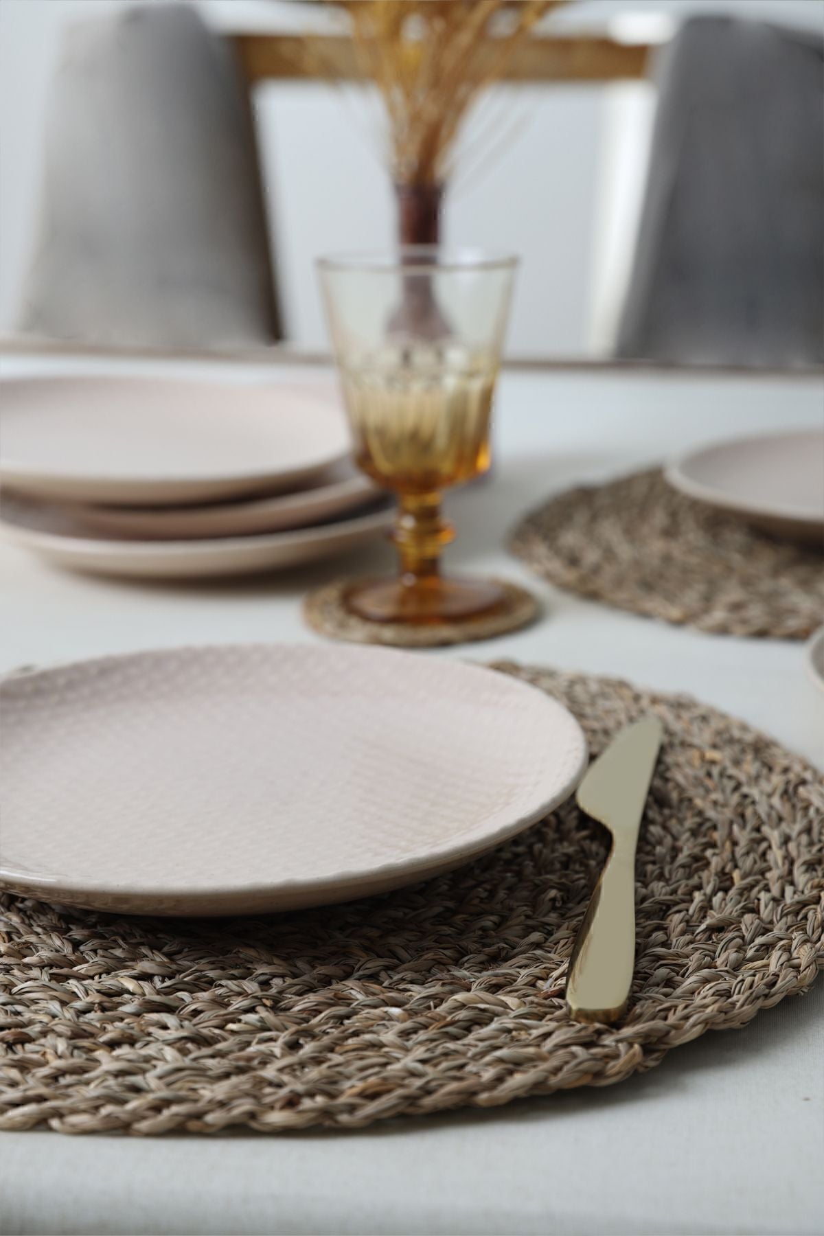 Sandy Cream Relief Cake Plate 21 cm 6 Pieces