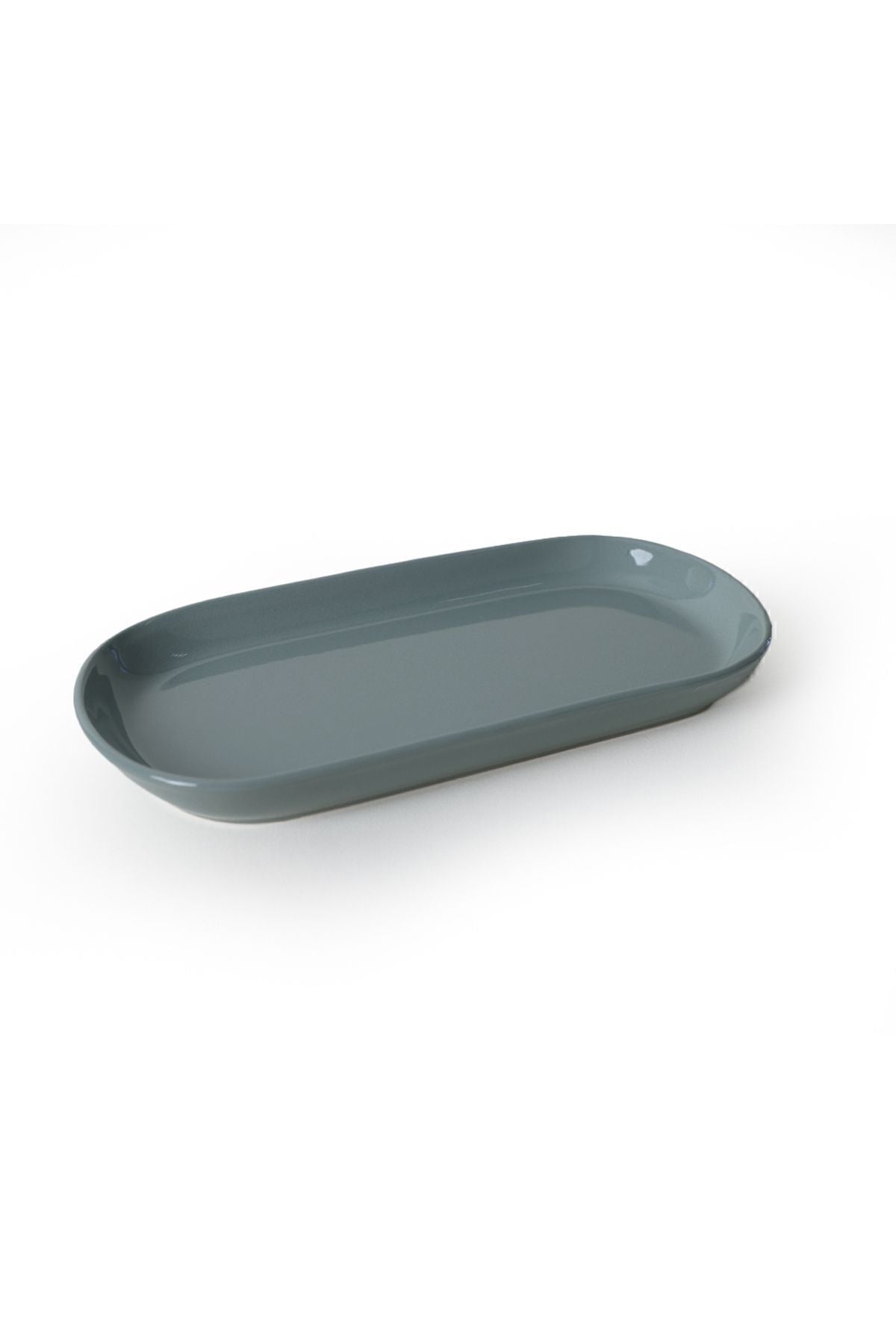 Green Noyan Boat-Shaped Plate 28 cm, 2 Pieces