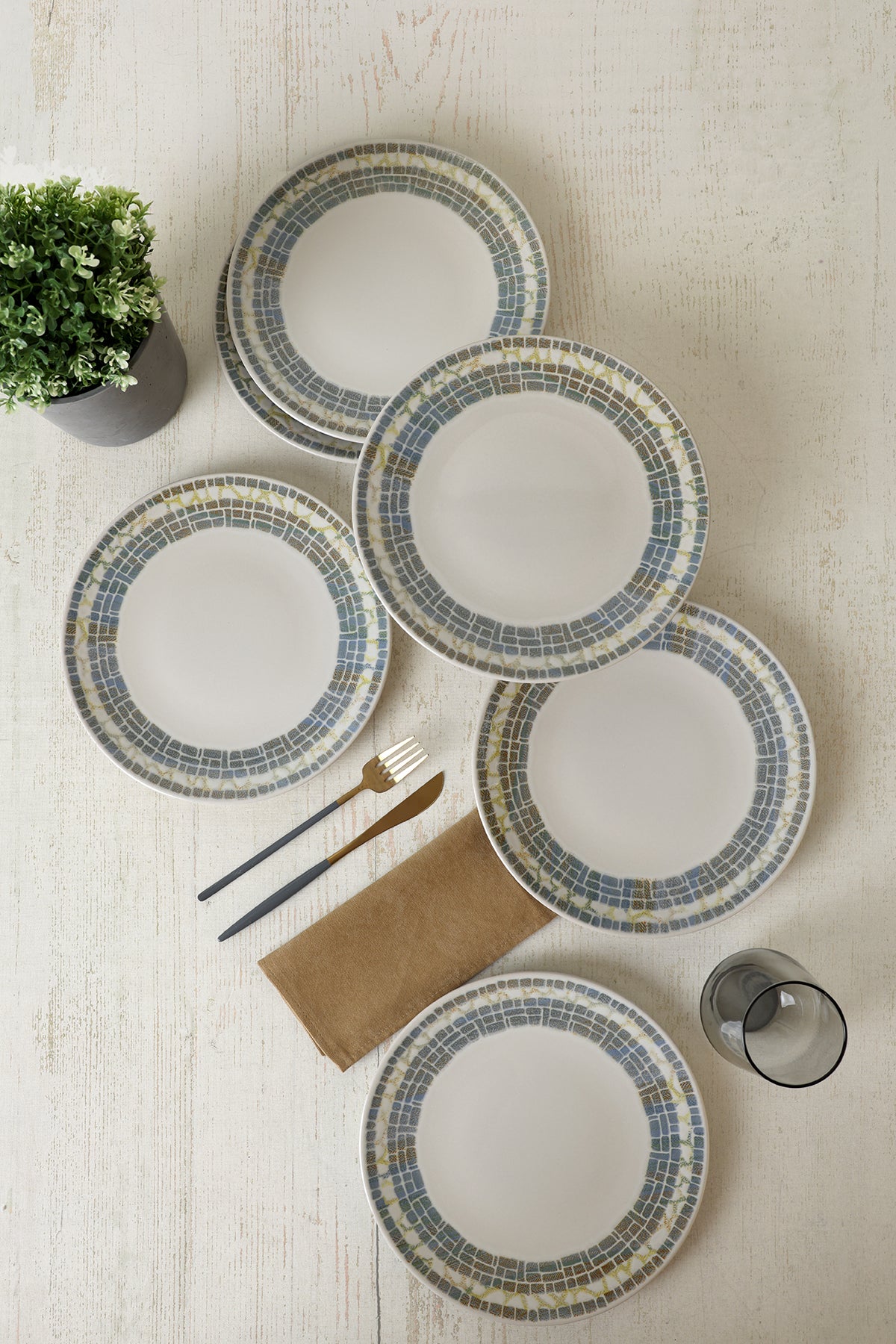 Professional Mosaica Pergamon Serving Plate 27 cm, 6 Pieces