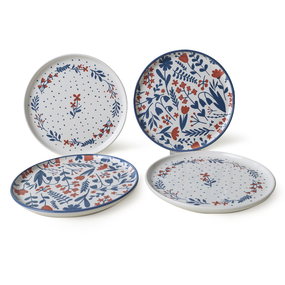 Dot & Bloom Nordic Cake Plate 22 Cm 4 Pieces