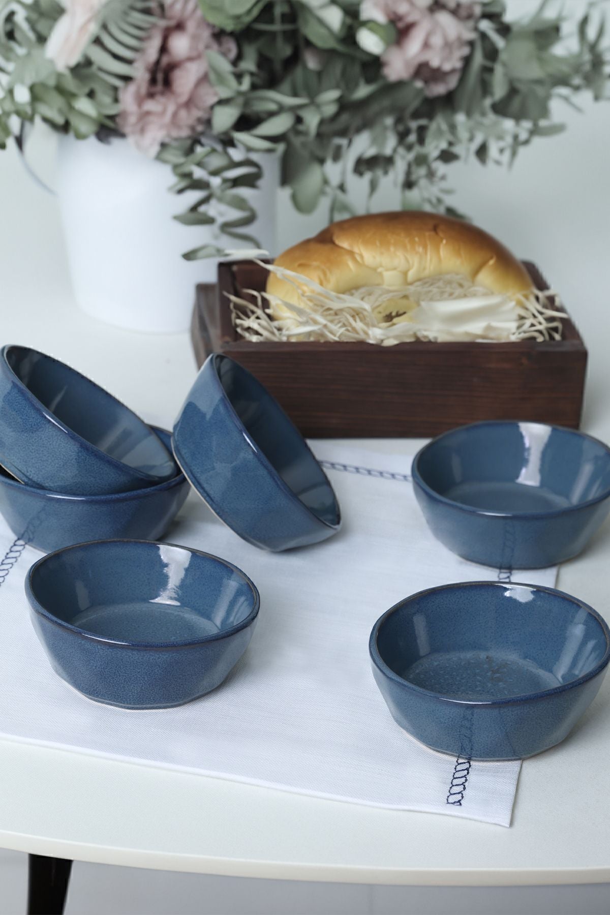 Lapis Crystal Snack Bowl 12 cm 6 Pieces