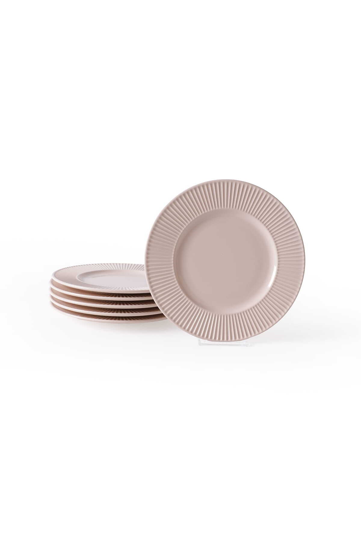 Cream Myra Pasta Plate 22 cm 6 Pieces