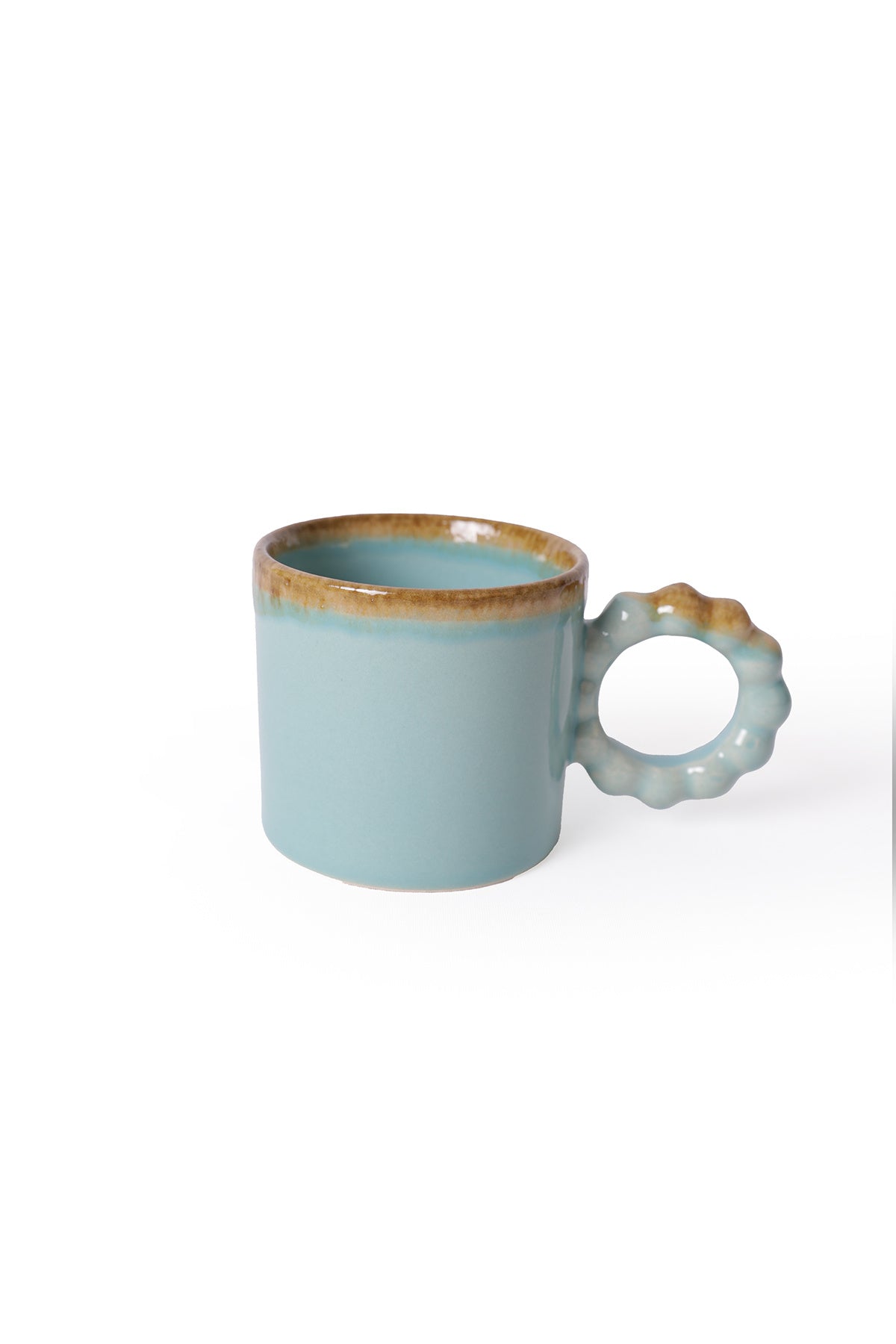 Shizen Turquoise Pearl Mug 8 cm 2 Pieces