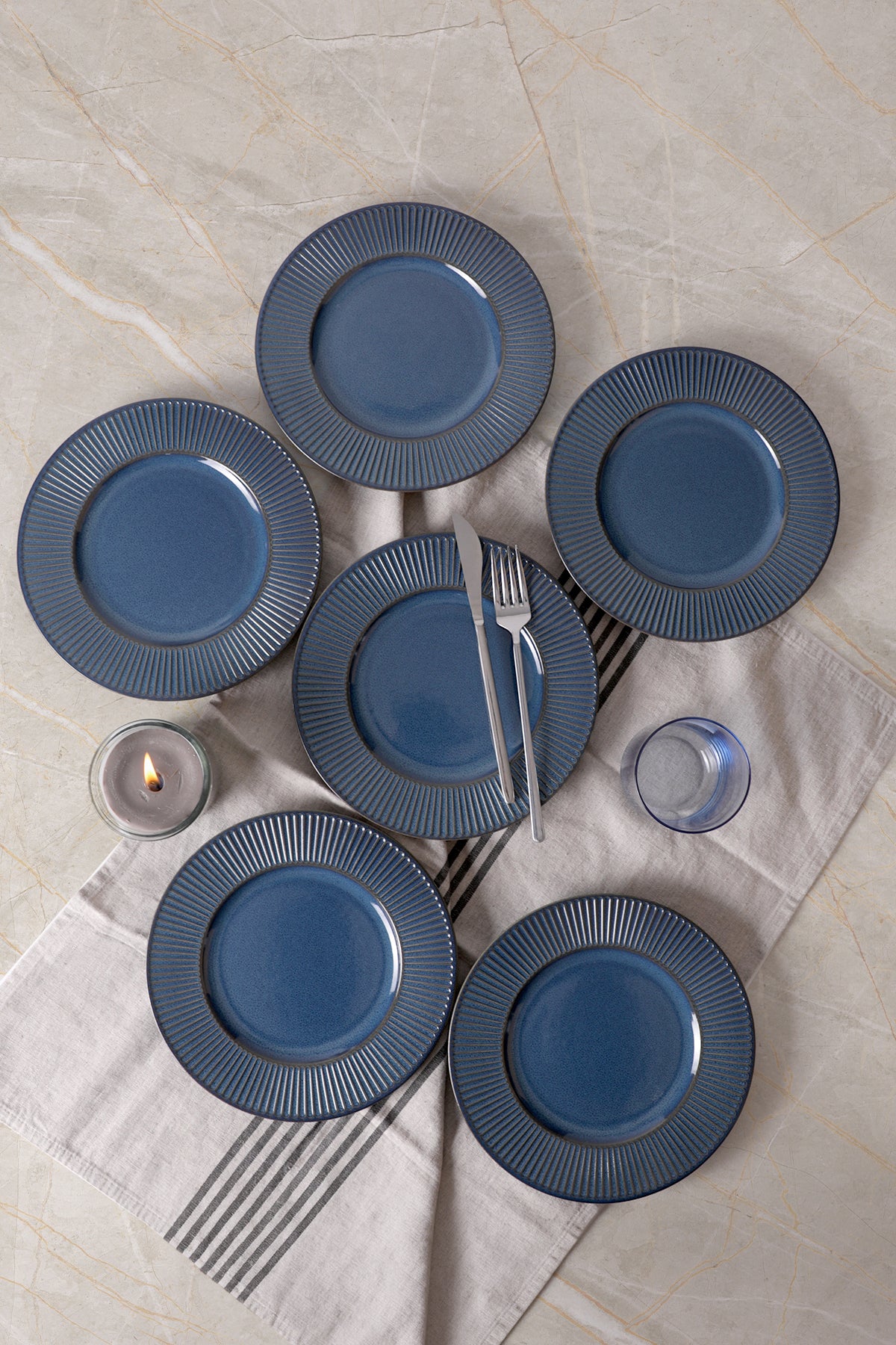 Lapis Myra Pasta Plate 22 cm 6 Pieces
