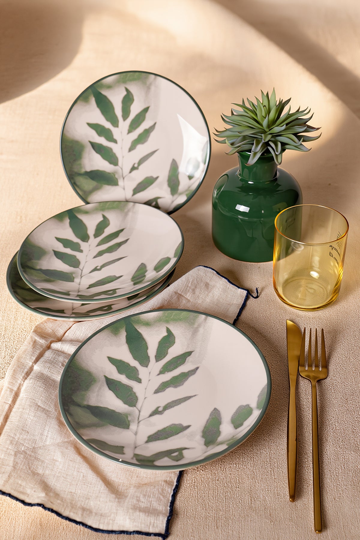 Botanical Grace Plate 20 cm 4 Pieces