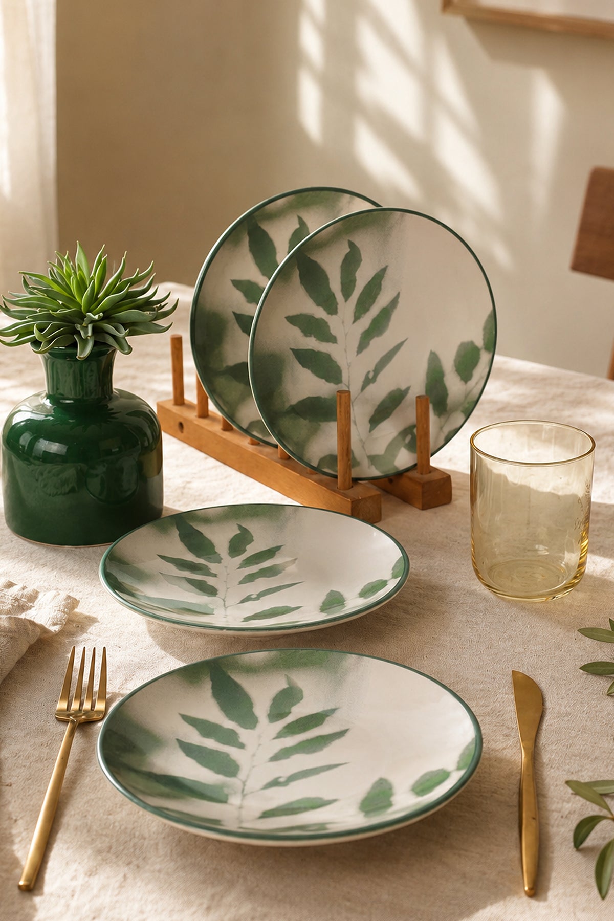 Botanical Grace Plate 20 cm 4 Pieces