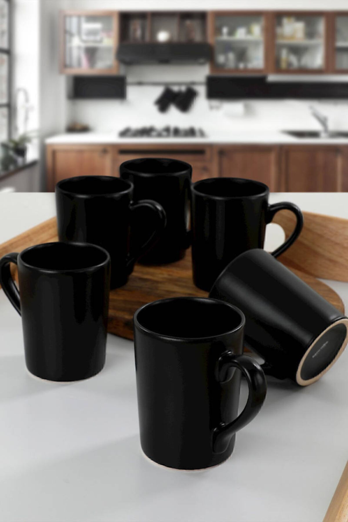 Matte Black Zen Mug, 8 cm, 6 Pieces