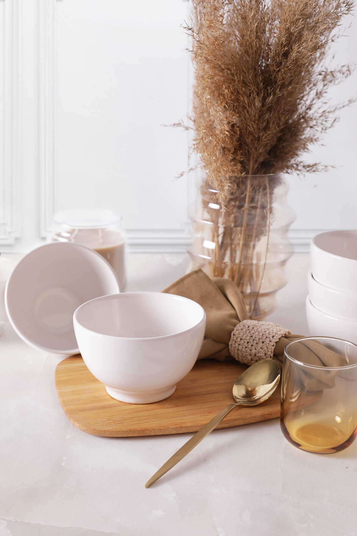 White Gamma Bowl 13 cm 6 Pieces