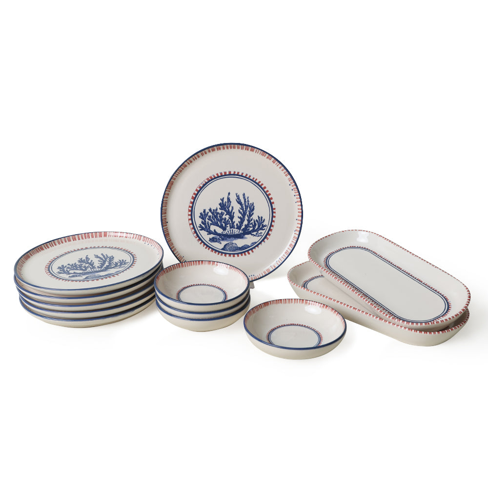 Marine Wonders Breakfast Set 12 Pieces for 6 People