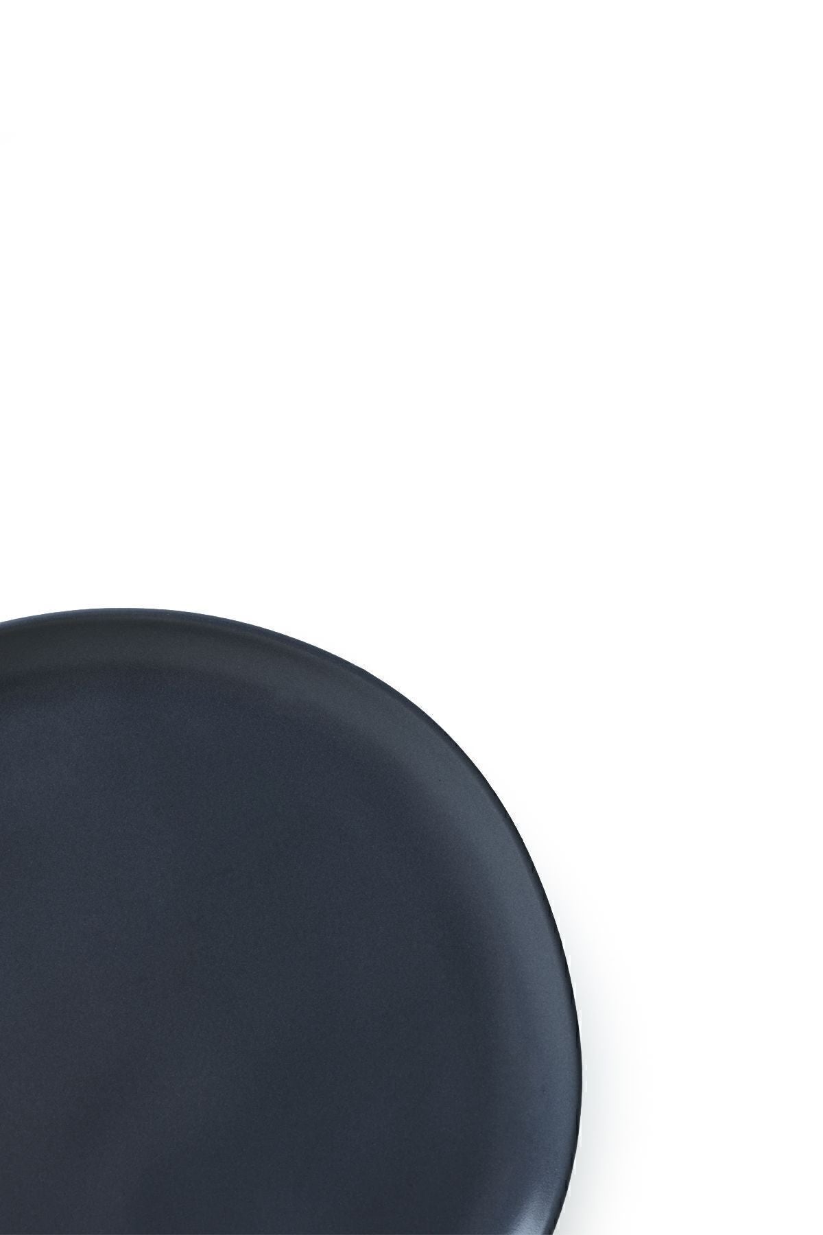 Matte Gray Sardes Cake Plate 22 Cm 6 Pieces