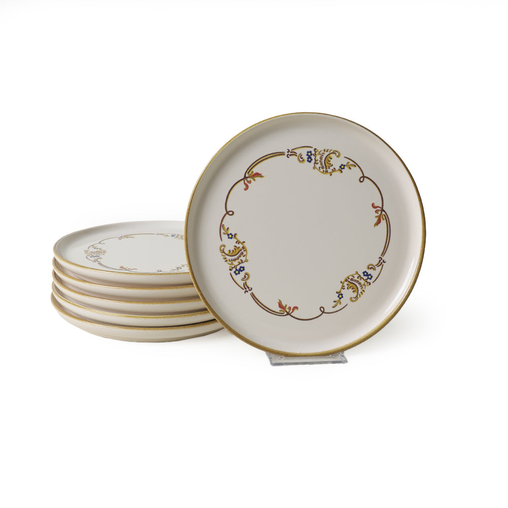 Bronze Bloom Nordic Cake Plate 22 Cm 6 Pieces