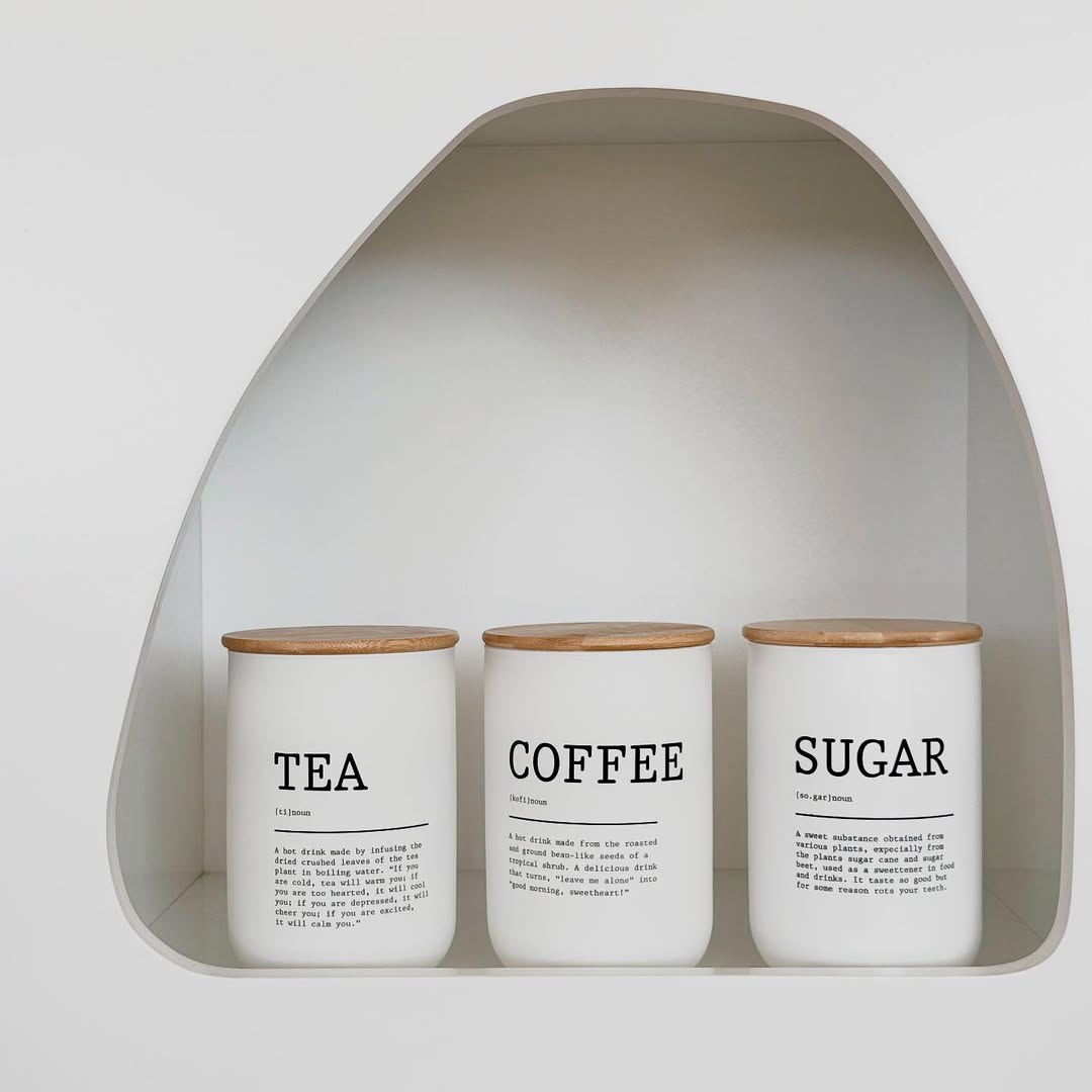 3 Piece Bamboo Jar Set