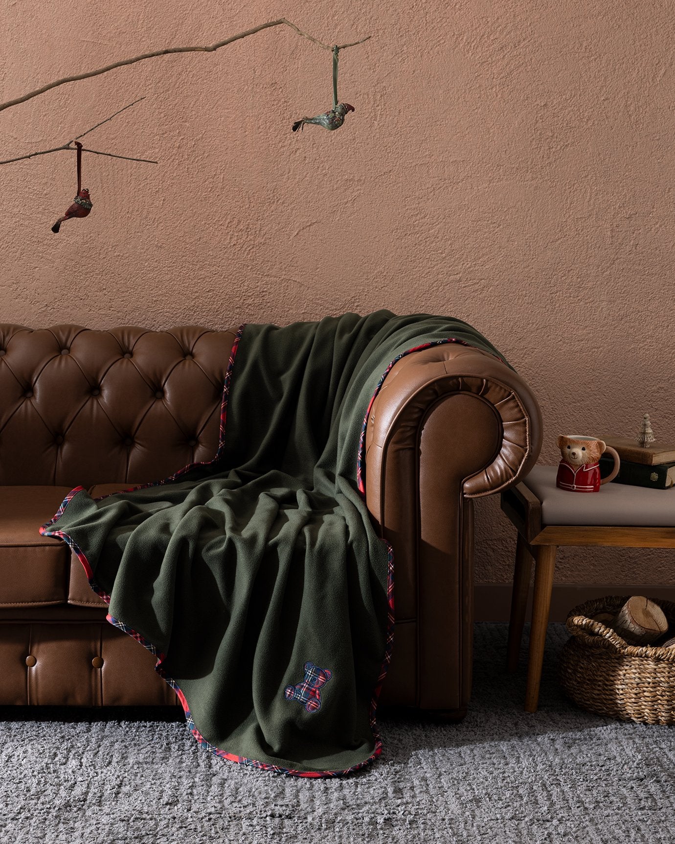 Tanise Sofa Throw - Khaki
