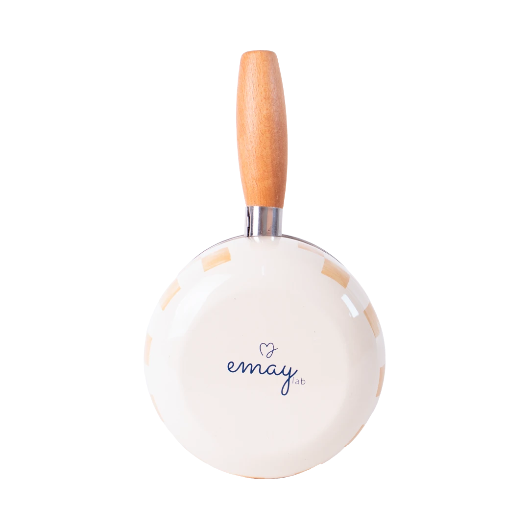 Beige Enameled Pan 16cm (1.3 Liter)