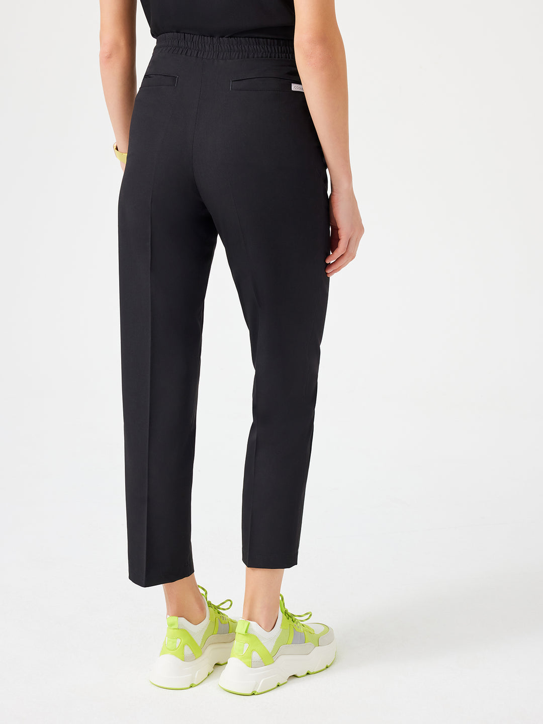 Cosa Citius Women's Pleated Trousers - Black