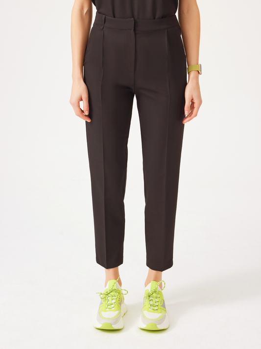 Cosa Citius Women's Pleated Trousers - Brown