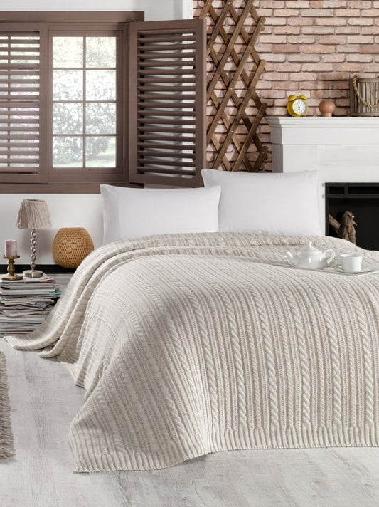 Knitted Blanket 220x240 cm - Premium Quality