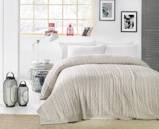 Knitted Blanket 220x240 cm - Premium Quality
