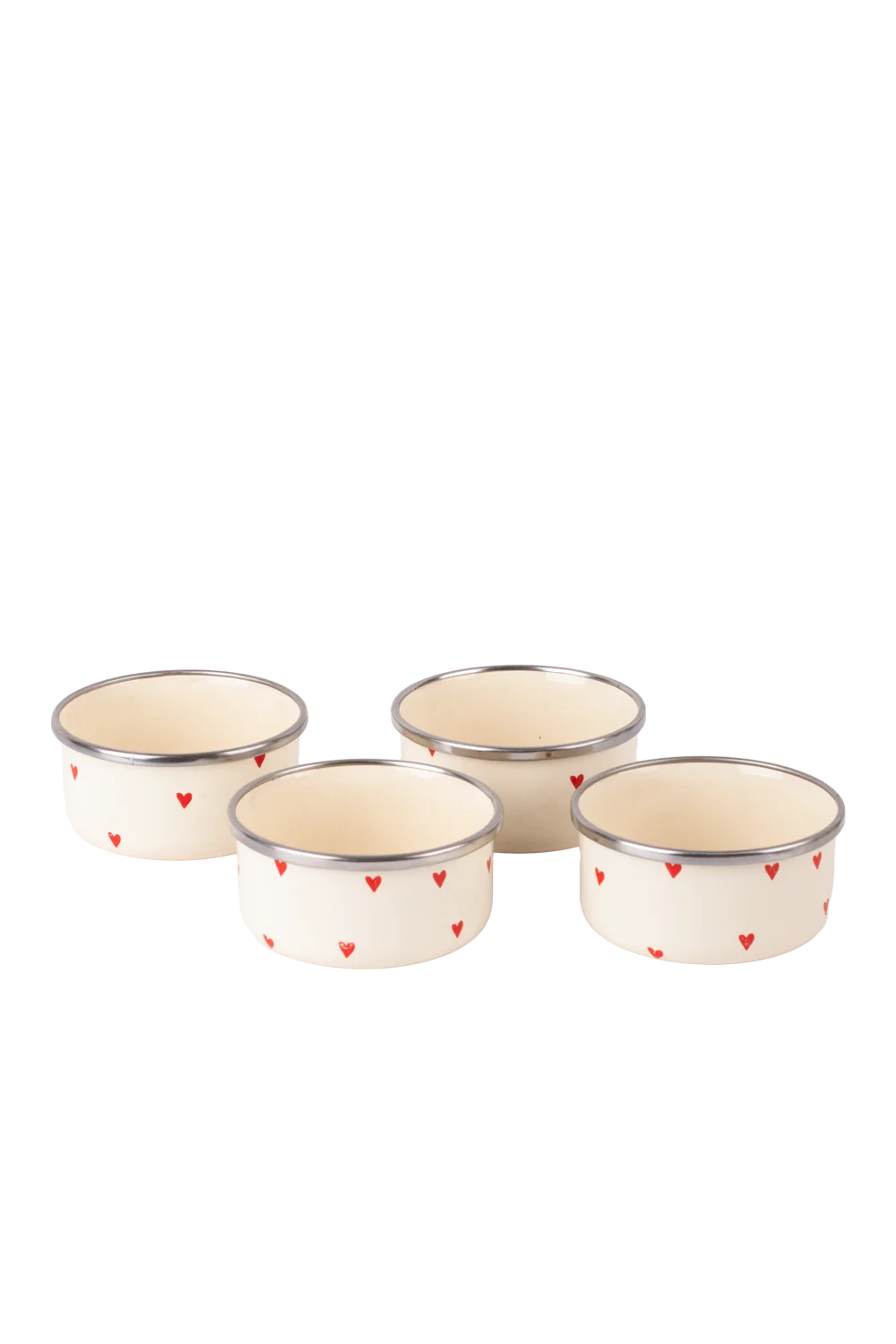 Cupid Enamel 4 Piece Bowl Set
