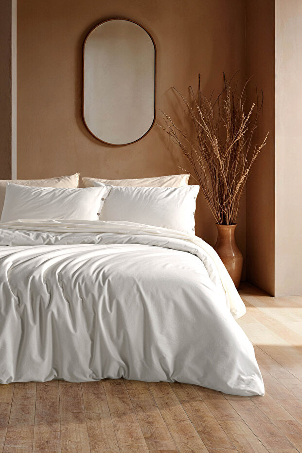 Soft Cotton Daisy 100% Cotton Double Duvet Cover Set