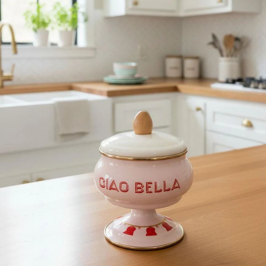 Dolce Vita Enamel Footed Bowl