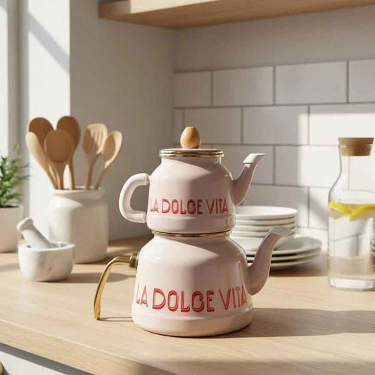 Dolce Vita Enamel Teapot