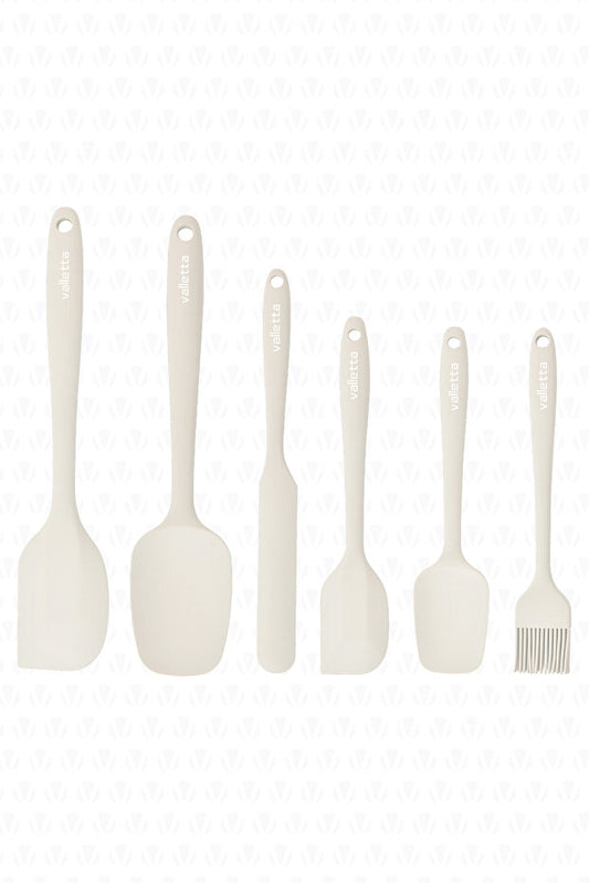 Drongo Silicone 6 Piece Kitchen Set - Vanilla