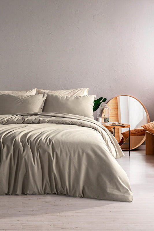 Soft Cotton Dune 100% Cotton Double Duvet Cover Set