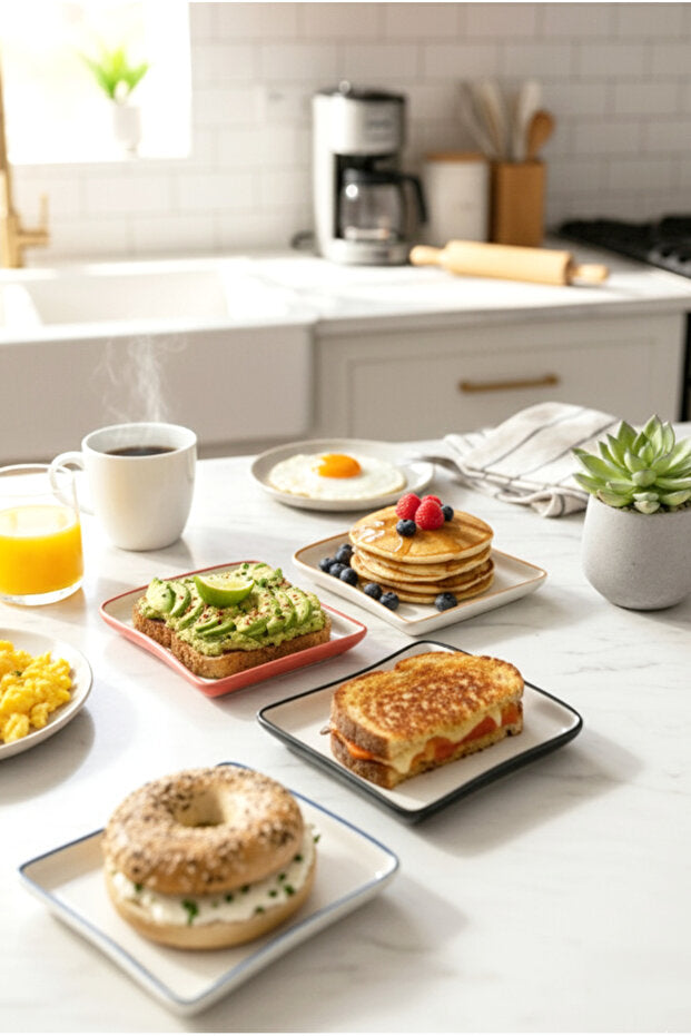 Elly 4 Piece Toast Plate Set
