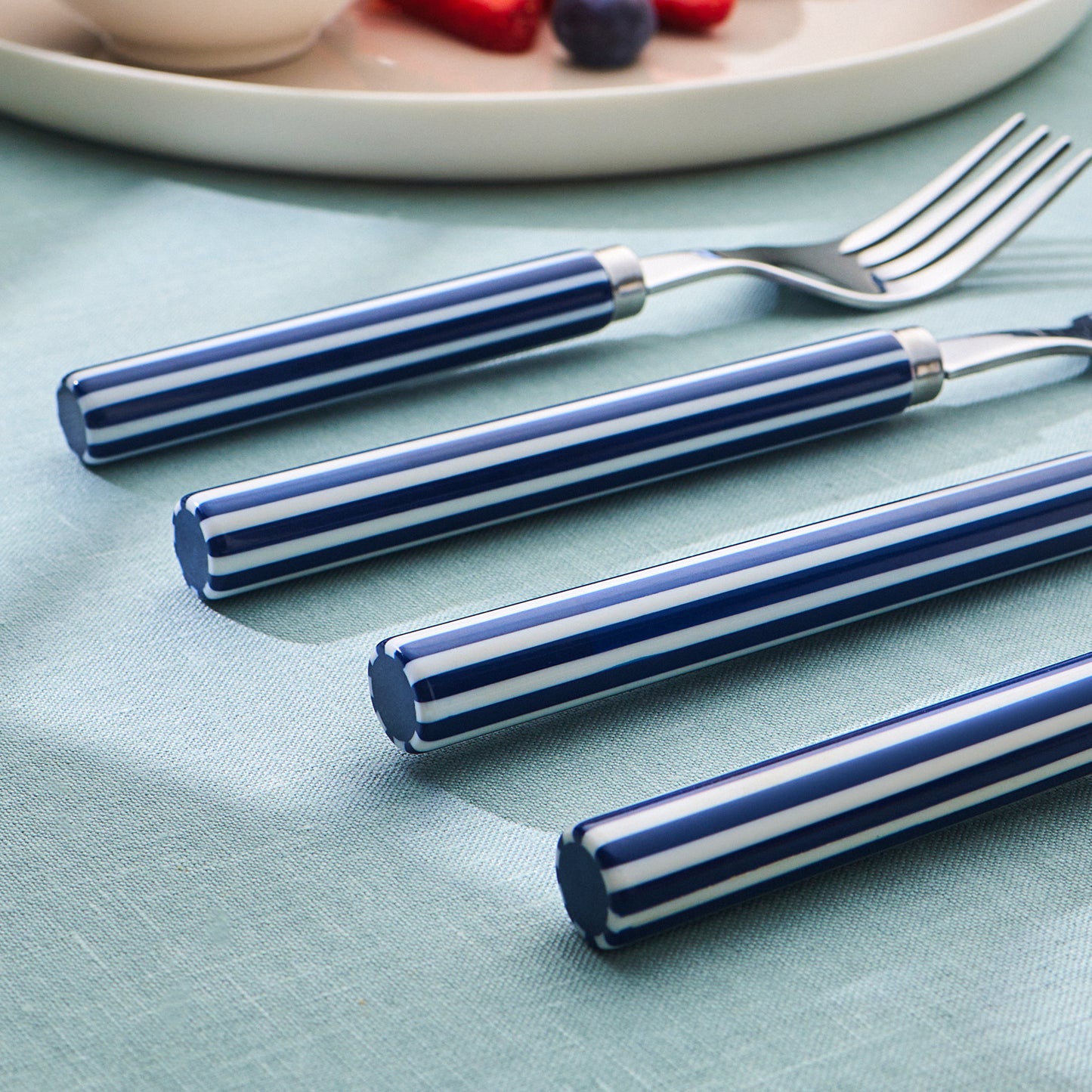 Emsan Akide 24-Piece 6-Person Cutlery Set - Navy Blue