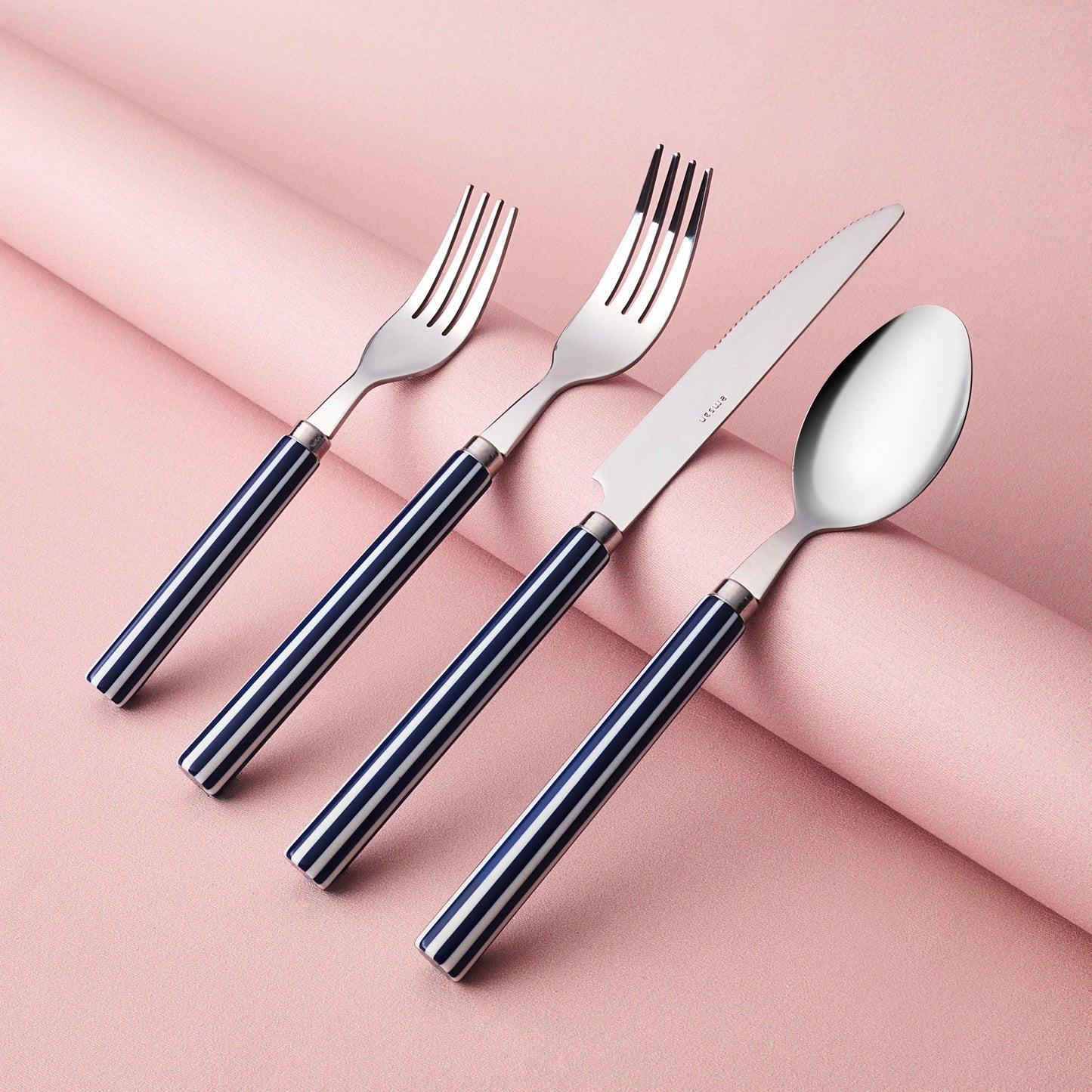 Emsan Akide 24-Piece 6-Person Cutlery Set - Navy Blue
