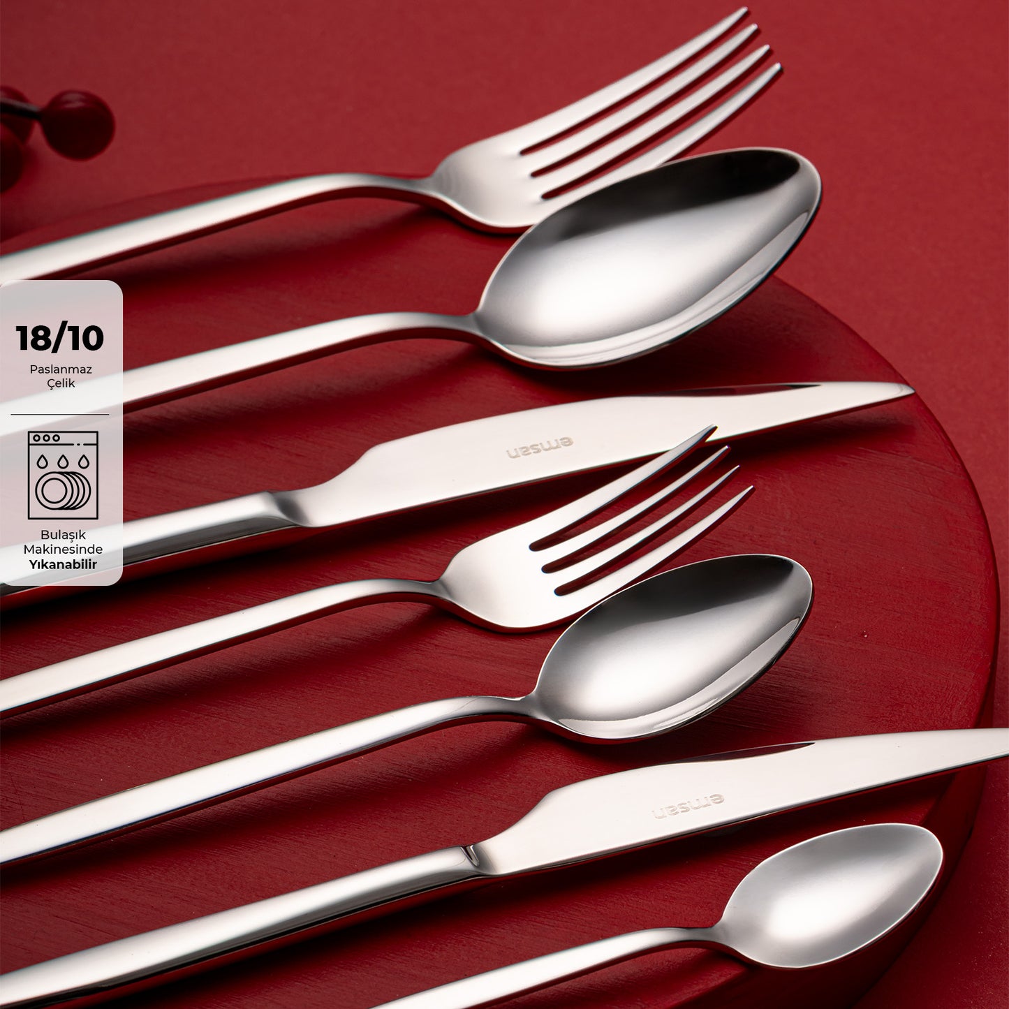 Emsan Artun 84-Piece 12-Person Cutlery Set