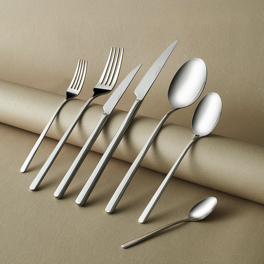 Emsan Boreas Platinum 12-Person 84-Piece Cutlery Set