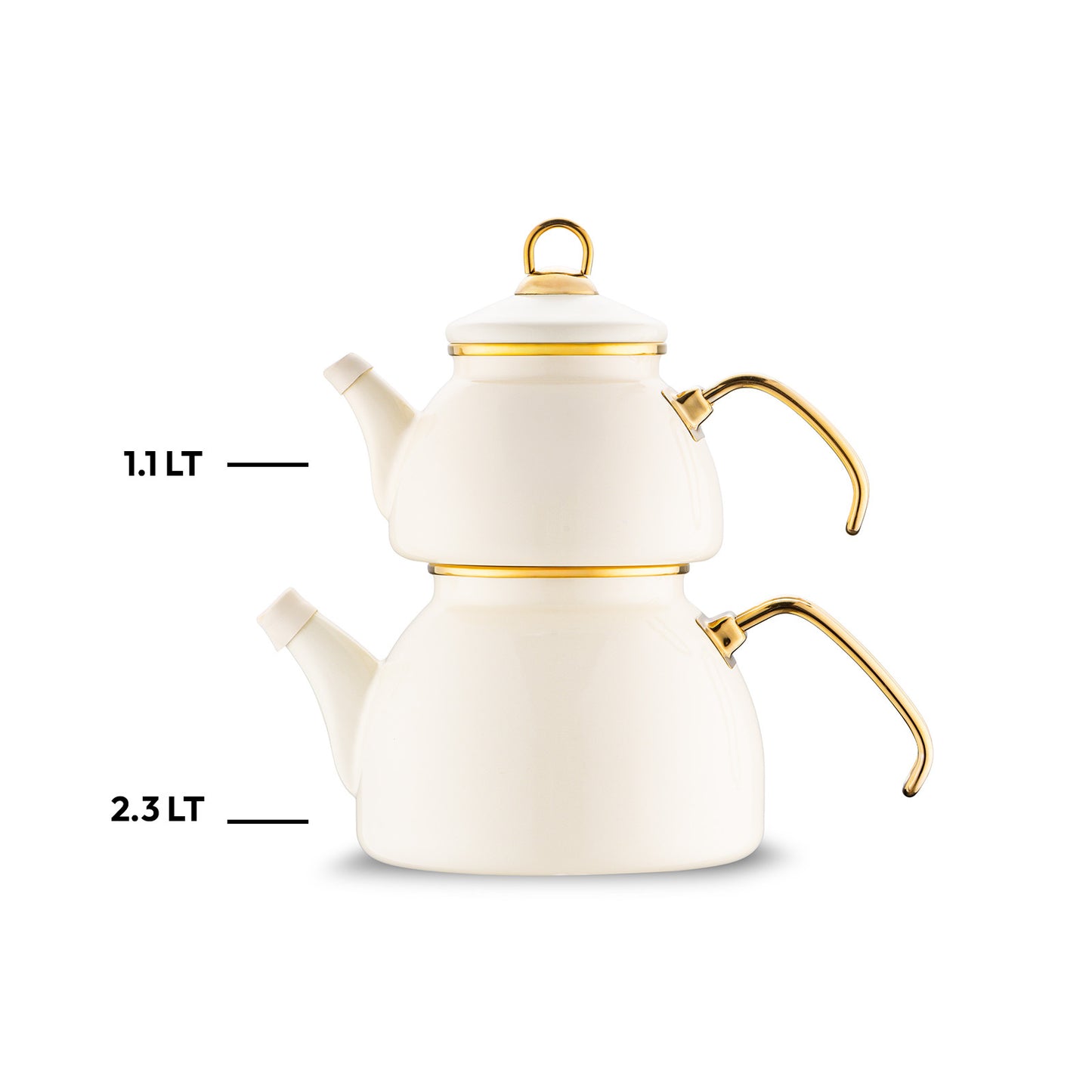 Emsan Retro Enamel Teapot Set 1.1 lt - 2.3 lt