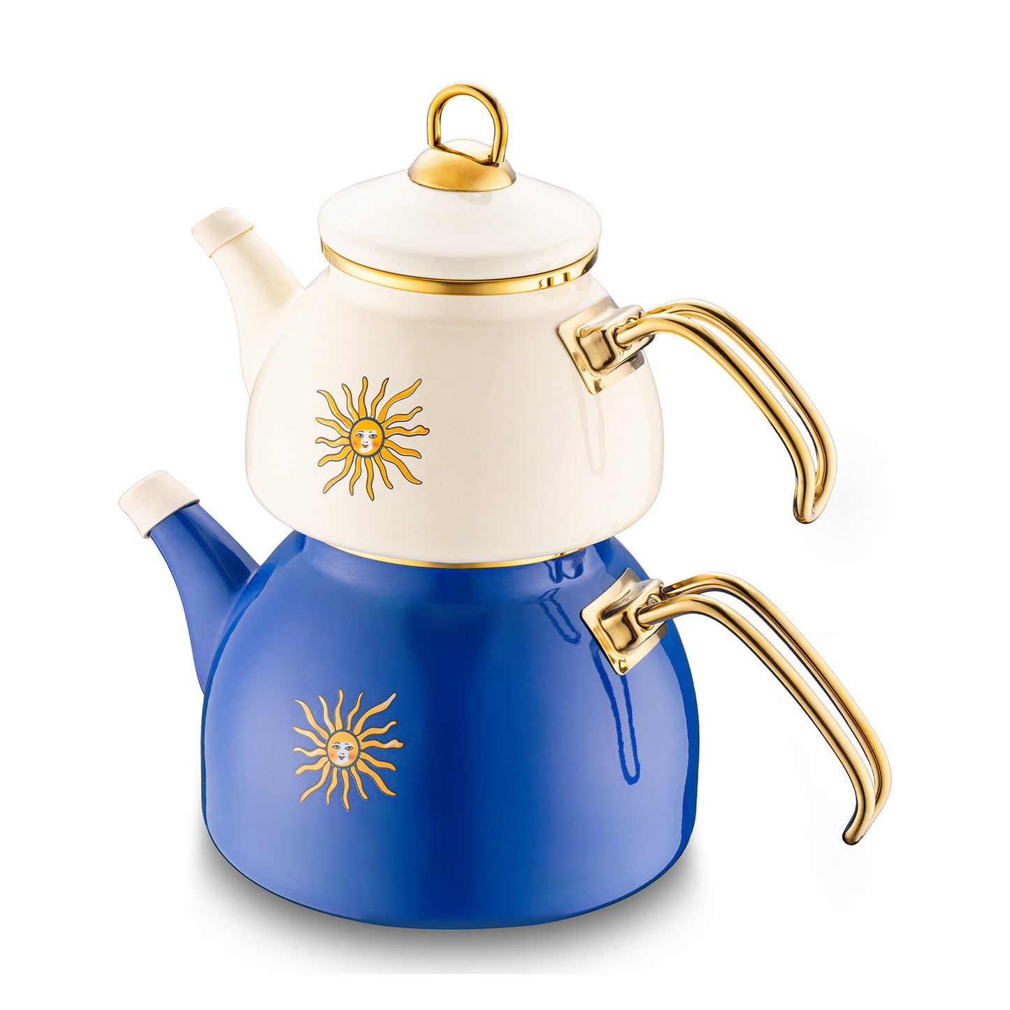 Emsan Solemar Enamel Midi Teapot Set 1.1 lt - 2.3 lt