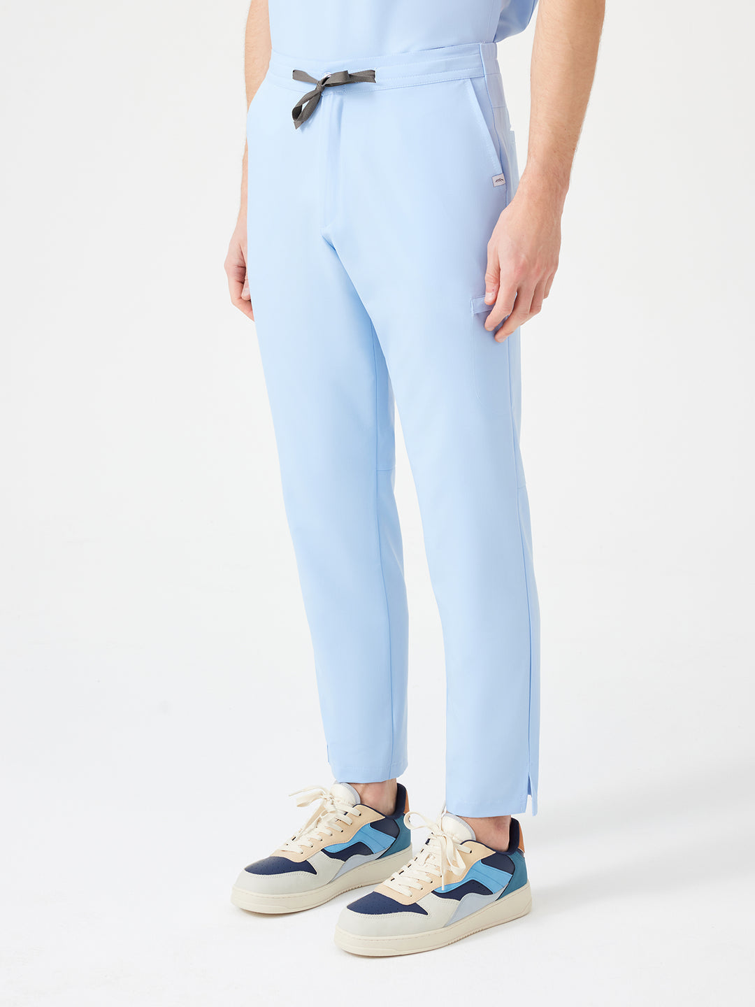 Cosa Altius Men's Straight Fit Trousers - Ice Blue