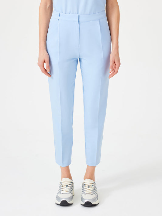 Cosa Citius Women's Pleated Trousers - Ice Blue